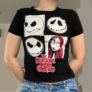 Black Nightmare Before Christmas Graphic Tee